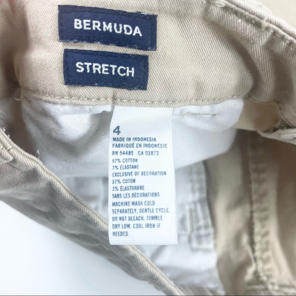 American Eagle Khaki Bermuda Stretch Shorts - Picture 5 of 10